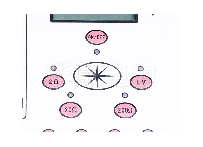 DER2571 數字接地電阻儀操作按鍵區