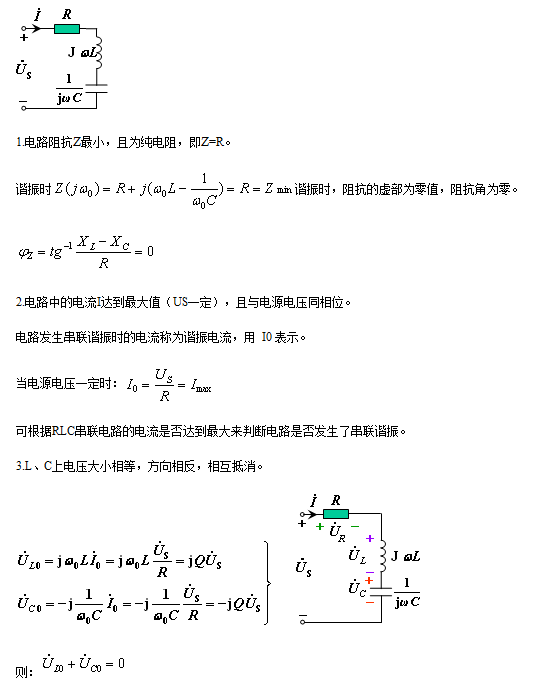 串聯(lián)諧振和并聯(lián)諧振的條件